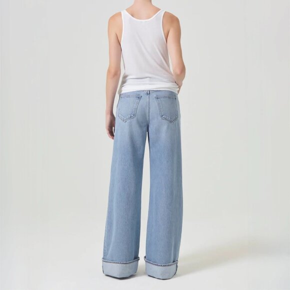 AGOLDE Dame High Rise Wide Leg Jeans Size 28 - Picture 5 of 9